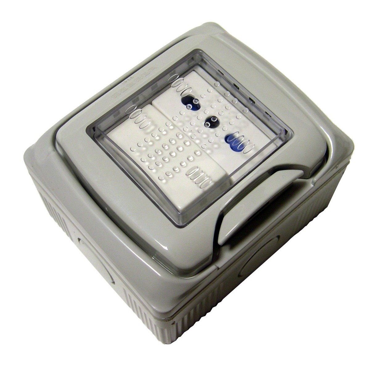 IP55 box two-way switch + italian socket