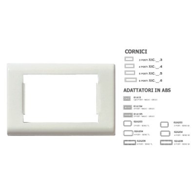 Giotto CoverSwitch WHITE 5 holes