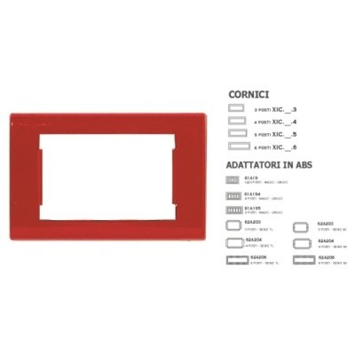 Giotto CoverSwitch RED 5 holes